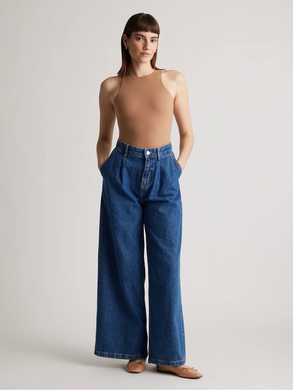 NWT Quince Second Skin High Neck Bodysuit | M - Picture 1 of 7